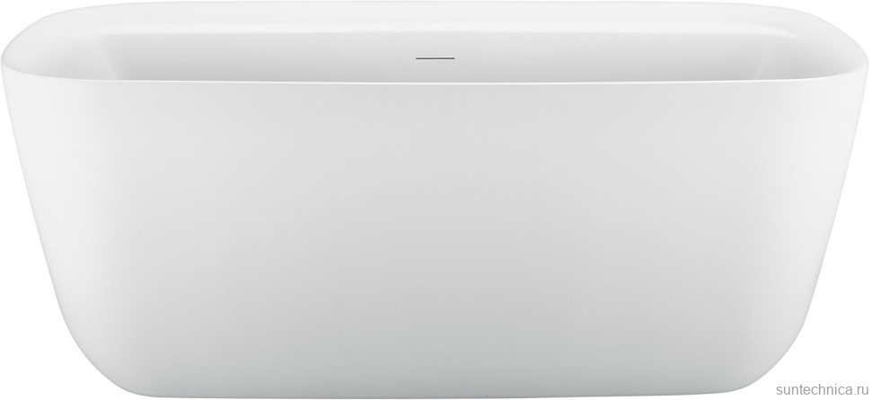 Акриловая ванна Aquanet Fine 260051 170x80 см, отдельностоящая, белая матовая, овальная, на ножках, со сливом-переливом