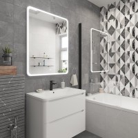 Шторка на ванну STWORKI Стокгольм GV-861 MT 80х150 см, профиль черный матовый