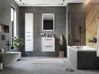 Шторка на ванну STWORKI Стокгольм GV-861 MT 80х150 см, профиль черный матовый