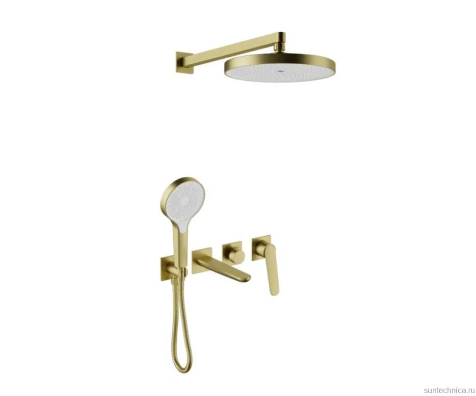 Душевой комплект Bronze de Luxe Icon 3009CBG золото