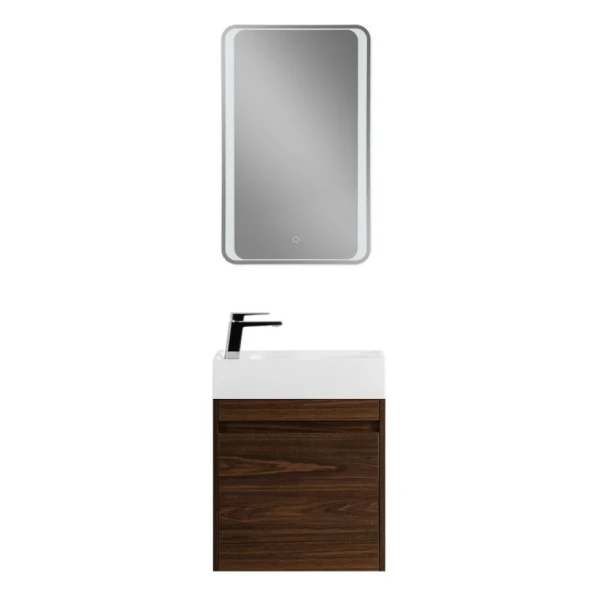 Мебель для ванной комнаты Art&Max Family-M 50 подвесная, bourbon oak, с дверцей