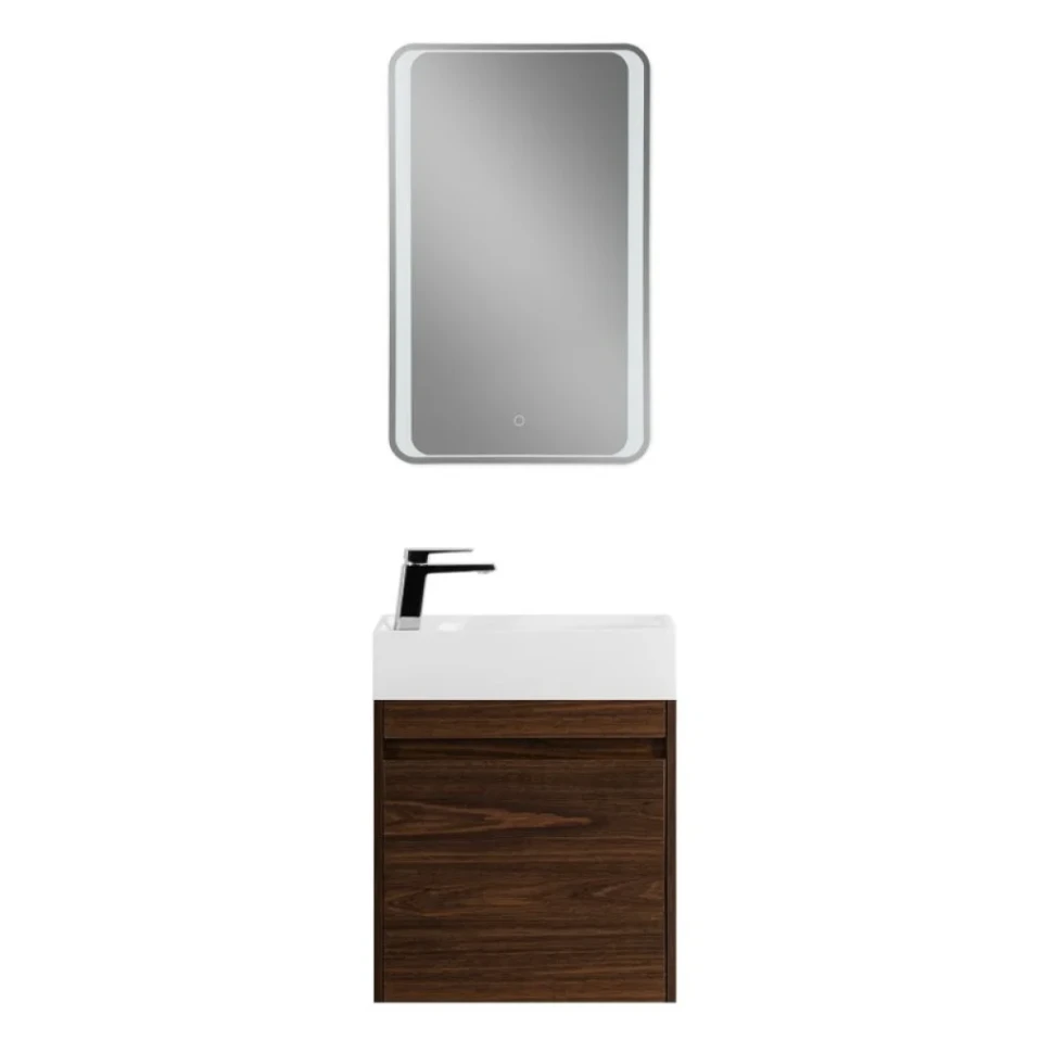 Мебель для ванной комнаты Art&Max Family-M 50 подвесная, bourbon oak, с дверцей