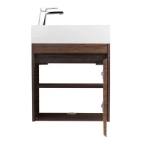Мебель для ванной комнаты Art&Max Family-M 50 подвесная, bourbon oak, с дверцей
