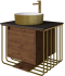 Тумба с раковиной Grossman Винтаж 70 веллингтон, металл золото, раковина GR-5010GW