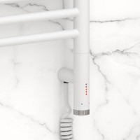 Полотенцесушитель электрический Сунержа Богема 3.1 30-6005-1240 130x45 см, подключение справа, матовый белый, лесенка