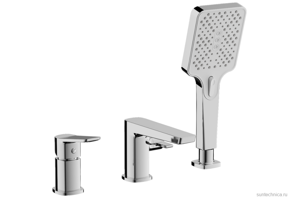 Смеситель на борт ванны BELZ B715 B66715 хром