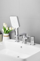 Смеситель на борт ванны BELZ B715 B66715 хром