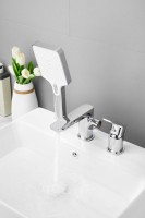 Смеситель на борт ванны BELZ B715 B66715 хром