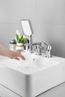 Смеситель на борт ванны BELZ B715 B66715 хром