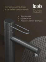 Смеситель для раковины IDDIS Duna DUNGM00i01 графит матовый Смеситель для раковины IDDIS Duna DUNGM00i01 графит матовый