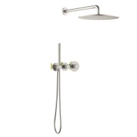 Душевой комплект Timo Saona SX-2359/13SM С ВНУТРЕННЕЙ ЧАСТЬЮ, с термостатом, никель