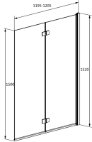 Шторка на ванну Radaway Essenza New PND I 120 R