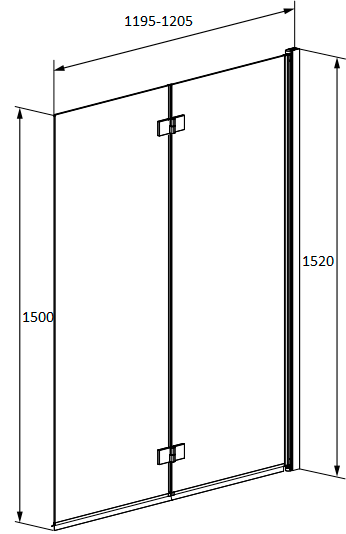 Шторка на ванну Radaway Essenza New PND I 120 R