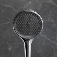 Душевой комплект Термостат Hansgrohe Ecostat Comfort 13114000 для ванны с душем, хром + Гарнитур Rainfinity 26852000