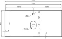 Мебель для ванной комнаты La Fenice Terra 100 белая, белая столешница, матовая раковина