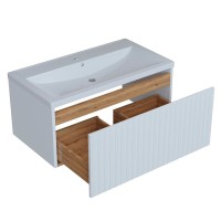 Тумба д/ванной "ВЕКТОР-80" подвесная под раковину Марго-80 (MIXLINE) (ПВХ)