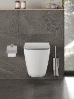 Комплект Orange CI07-100W+APB200 Унитаз подвесной безободковый, с микролифтом + Система инсталляции + Кнопка смыва хром