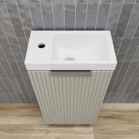 Тумба под раковину без столешницы Style Line Соло 40 санд серая галька