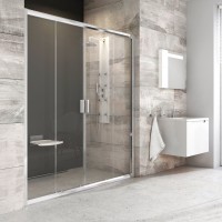 Душевая дверь в нишу Ravak Blix BLDP4-150 Transparent, профиль хром