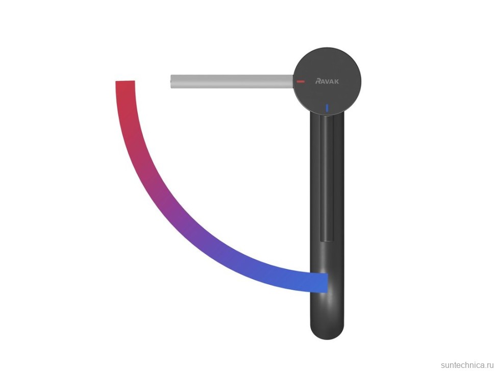 Смеситель для раковины Ravak Espirit ES 014.21 BLM BeCool, матовый черный