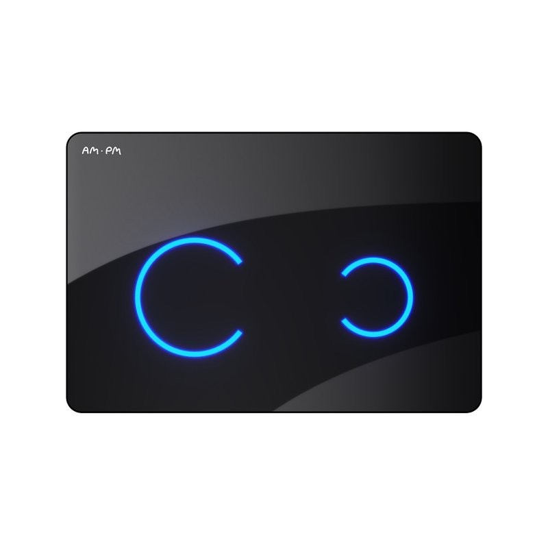 Кнопка смыва для унитаза AM.PM Touch Pro I0450B38 пластик, стекло, цвет черный глянец