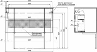 Мебель для ванной комнаты Allen Brau Reality 100 подвесная, папирус матовый, раковина Fantasy Flat 102x47, без перелива, белая