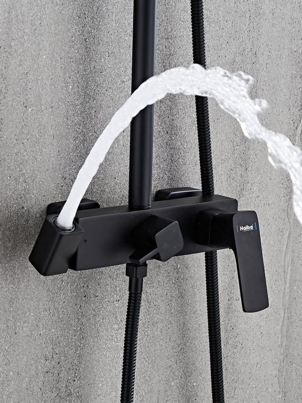 Душевая стойка Haiba HB24512-7 черная