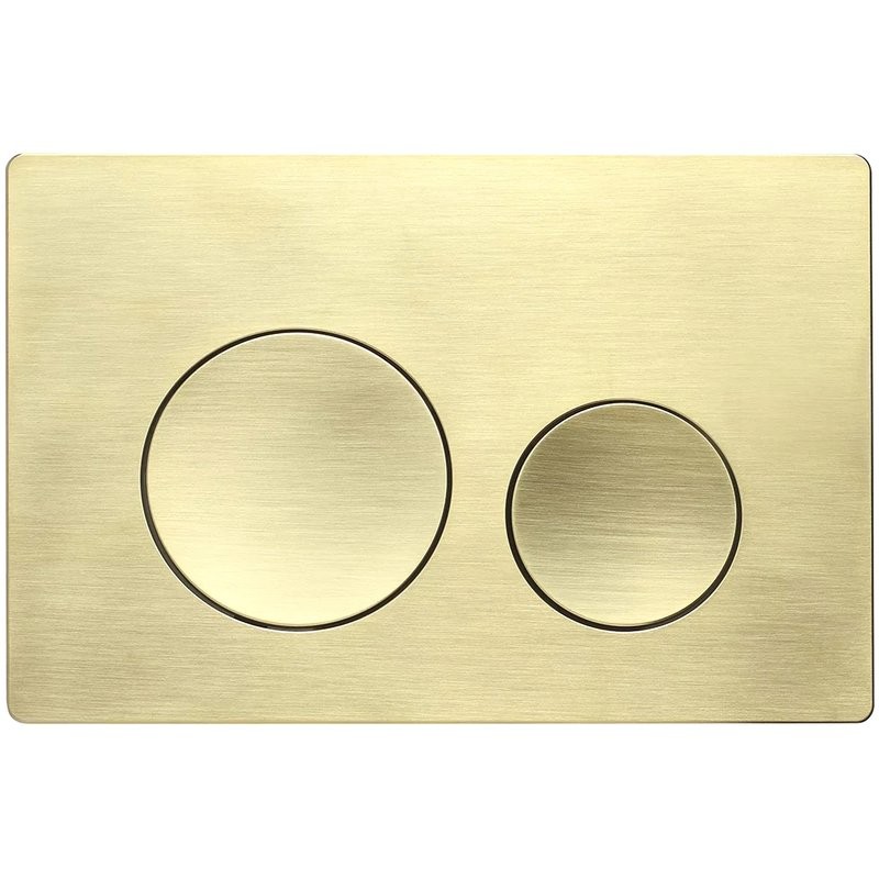 Кнопка смыва для унитаза Veconi Flush V2 пластик, цвет золото брашинг