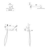 Душевой комплект Abber Rund AF8718B С ВНУТРЕННЕЙ ЧАСТЬЮ, матовый черный