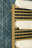 Полотенцесушитель электрический Сунержа Модус 3.1 32-5900-1240 130x45 см, подключение слева, золотой шелк, лесенка