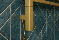 Полотенцесушитель электрический Сунержа Модус 3.1 32-5900-1240 130x45 см, подключение слева, золотой шелк, лесенка