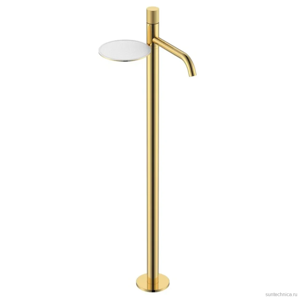 Напольный смеситель для раковины Boheme Stick 120-GG.4 gold spirale