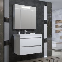 Мебель для ванной комнаты Opadiris Фреш 80 белая