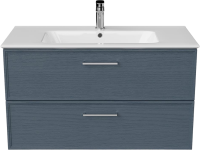 Тумба с раковиной KERAMA MARAZZI Piano Classic 95 подвесная, ясень синий матовый