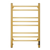 Полотенцесушитель электрический Comfysan Vita EC-8 80x45 см, подключение справа, слева, матовое золото, лесенка, из стали