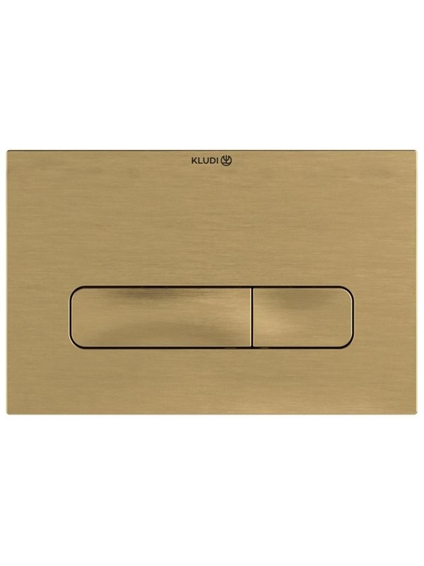 Кнопка смыва для унитаза Kludi Unifix 30PP01N0 пластик, цвет брашированное золото