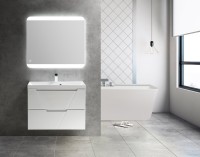 Тумба с раковиной BelBagno Vittoria 70 подвесная, bianco lucido