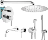 Комплект для ванной Plumberia Selection Ixo KITZXO18CR210 С ВНУТРЕННЕЙ ЧАСТЬЮ, хром