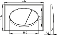 Система инсталляции для унитазов AlcaPlast AM101/1120-3:1 RU M71-0001 кнопка смыва хром
