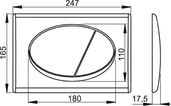 Система инсталляции для унитазов AlcaPlast AM101/1120-3:1 RU M71-0001 кнопка смыва хром