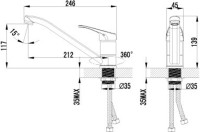 Смеситель для кухни Lemark Partner LM6554C