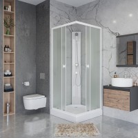 Душевая кабина Niagara Promo P90/13Q/MT/BK 90x90, без крыши