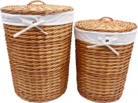 Корзина для белья Wasserkraft Leine WB-350-L светло-коричневая, большая Корзина для белья Wasserkraft Leine WB-350-L светло-коричневая, большая