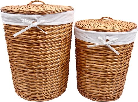 Корзина для белья Wasserkraft Leine WB-350-L светло-коричневая, большая