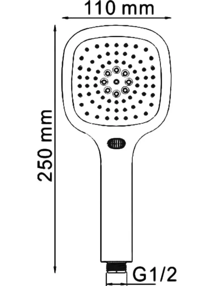 Смеситель для ванны с душем Wasserkraft Aller 1061WHITE
