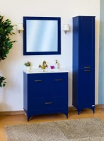 Мебель для ванной комнаты Sanflor Ванесса 75, напольная, индиго