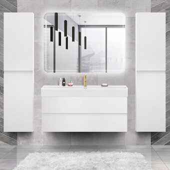 Мебель для ванной Cezares Molveno 46 120 bianco ghiaccio, с раковиной Cezares CZR-MIL-120-LVB