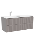 Тумба с раковиной Sancos Snob R 120 L подвесная, doha soft