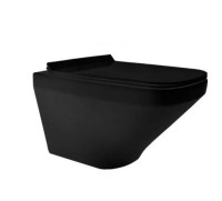 Подвесной унитаз Esbano Onix ESUPONIXBM безободковый чёрный матовый с сиденьем с микролифтом