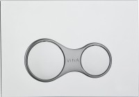 Система инсталляции для унитазов VitrA V8 768-5800-01 с кнопкой смыва Sirius 740-0480 глянцевый хром